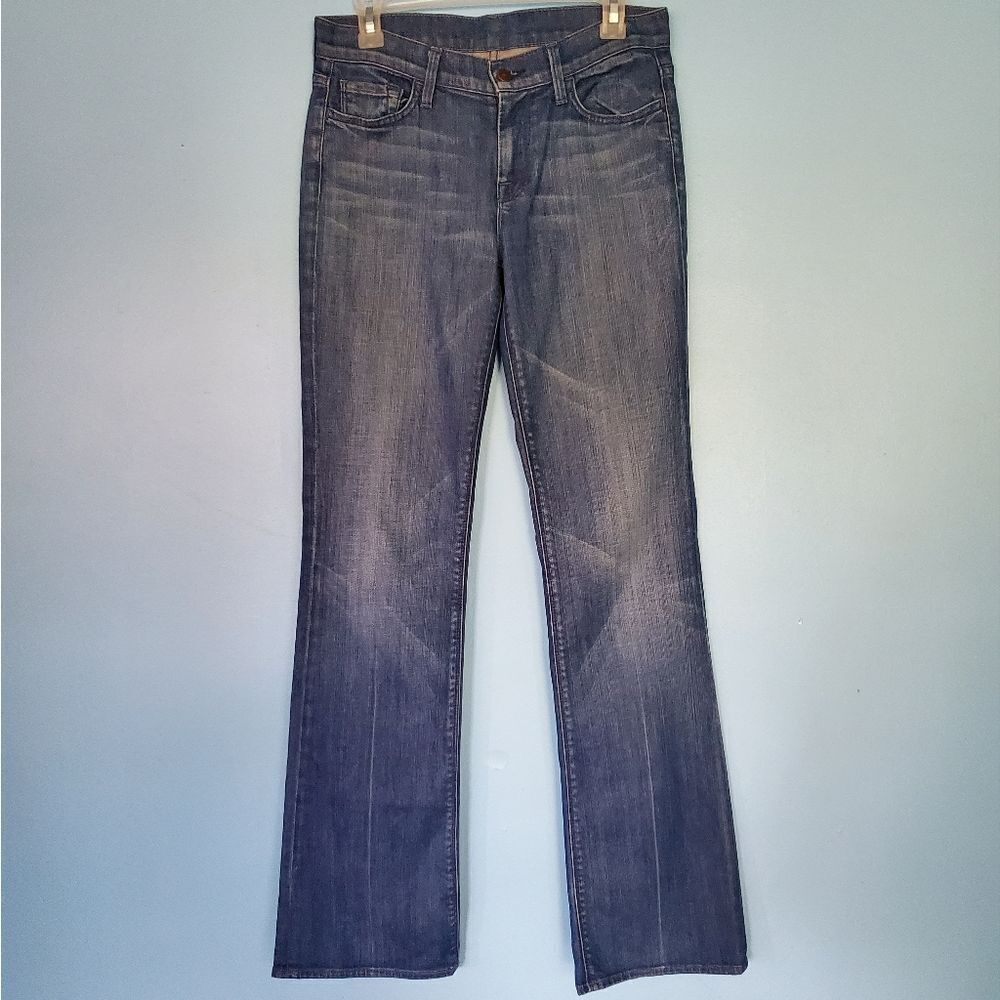 7 For All Mankind High Waisted Bootcut Medium Wash Denim Jeans